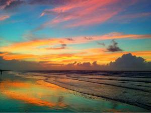 beautiful sunset beach